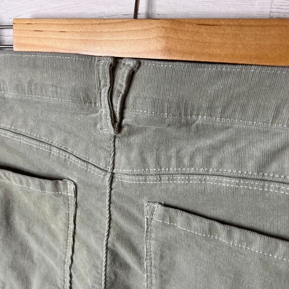 Democracy Pants Womens Size 14 Light Sage Green Corduroy Ab Solution Fall Wear - Picture 12 of 15